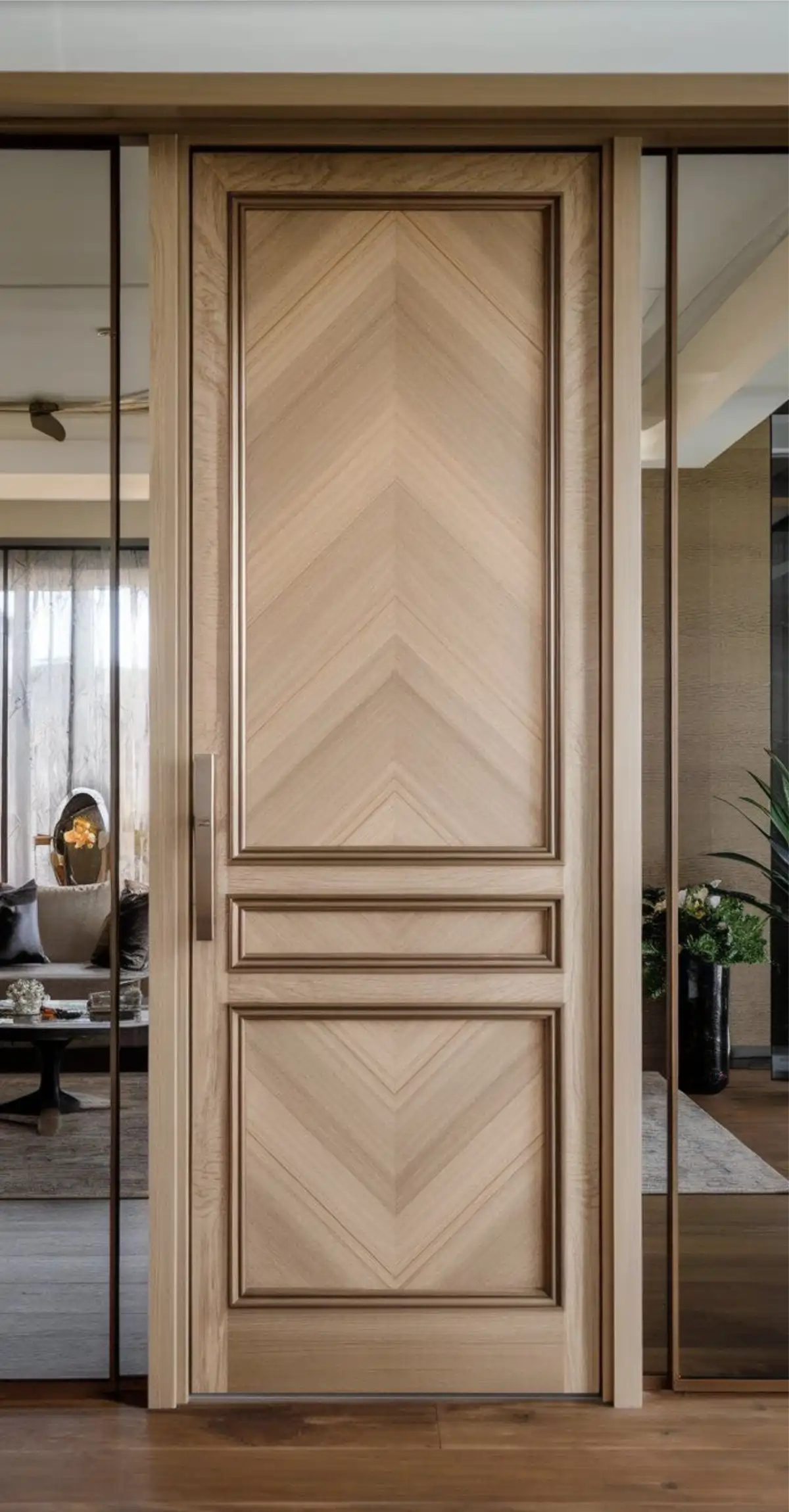 درب و چهارچوب کلاسیک تمام چوب